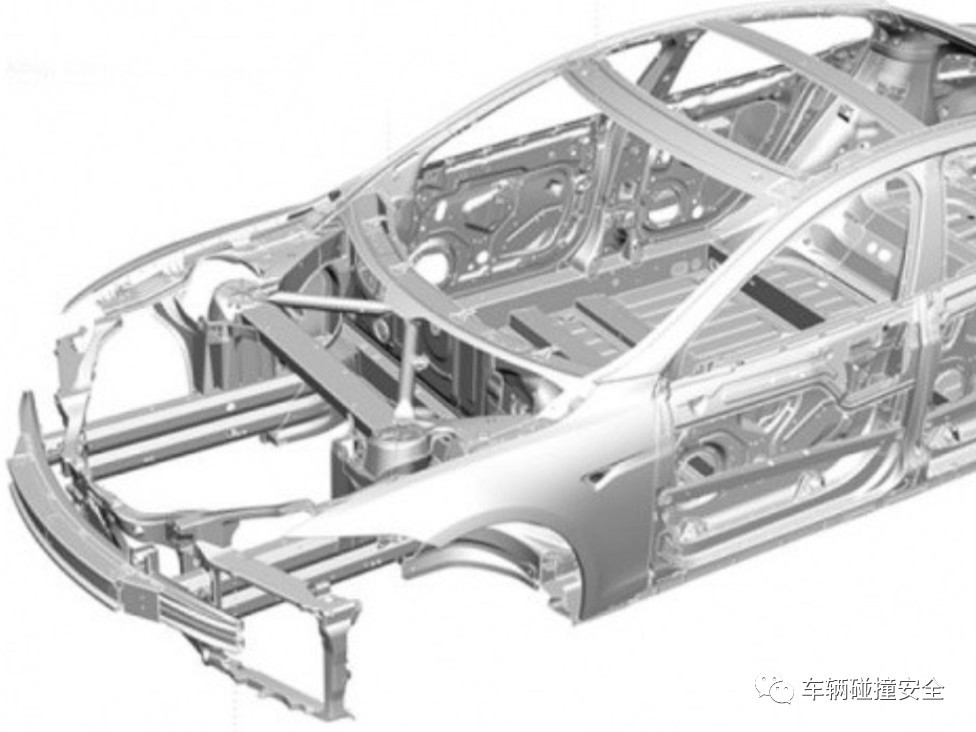 图三 特斯拉车身结构方案